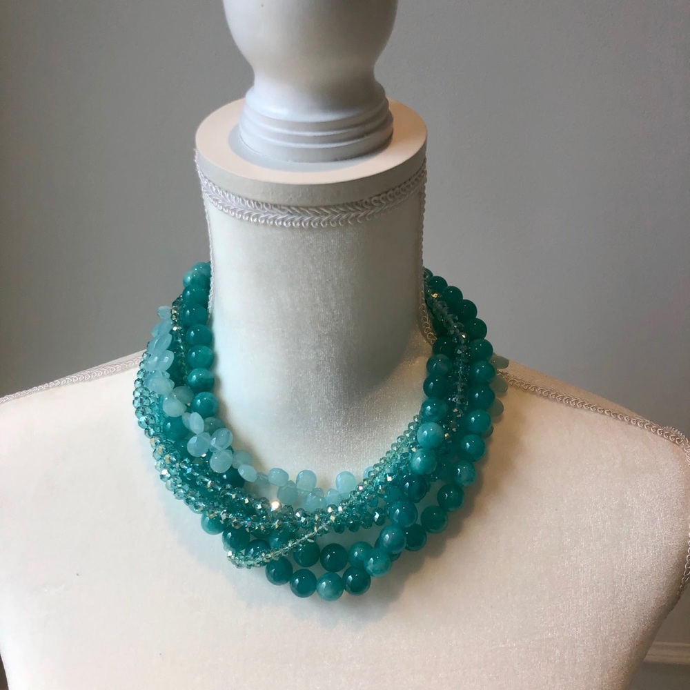 Quartz and Swarovski Crystal necklace